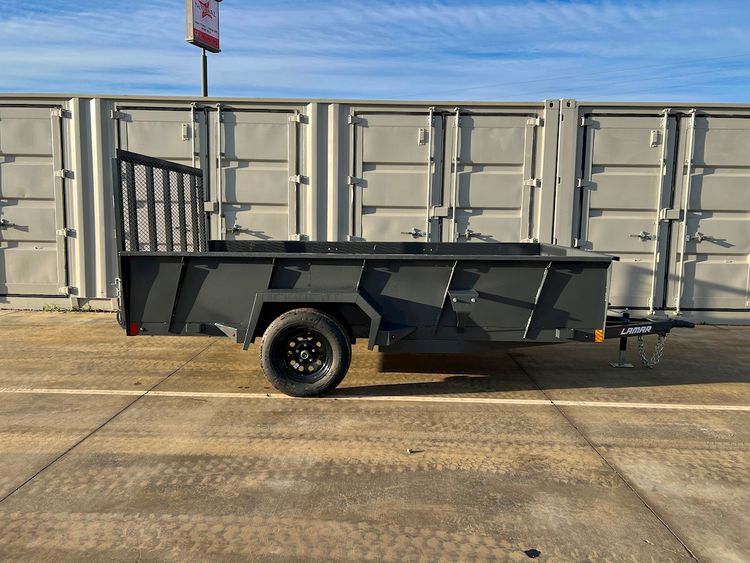 Lamar – US771413 – 77″ x 14′ Utility Trailer w/ 20″ Sides – 10853