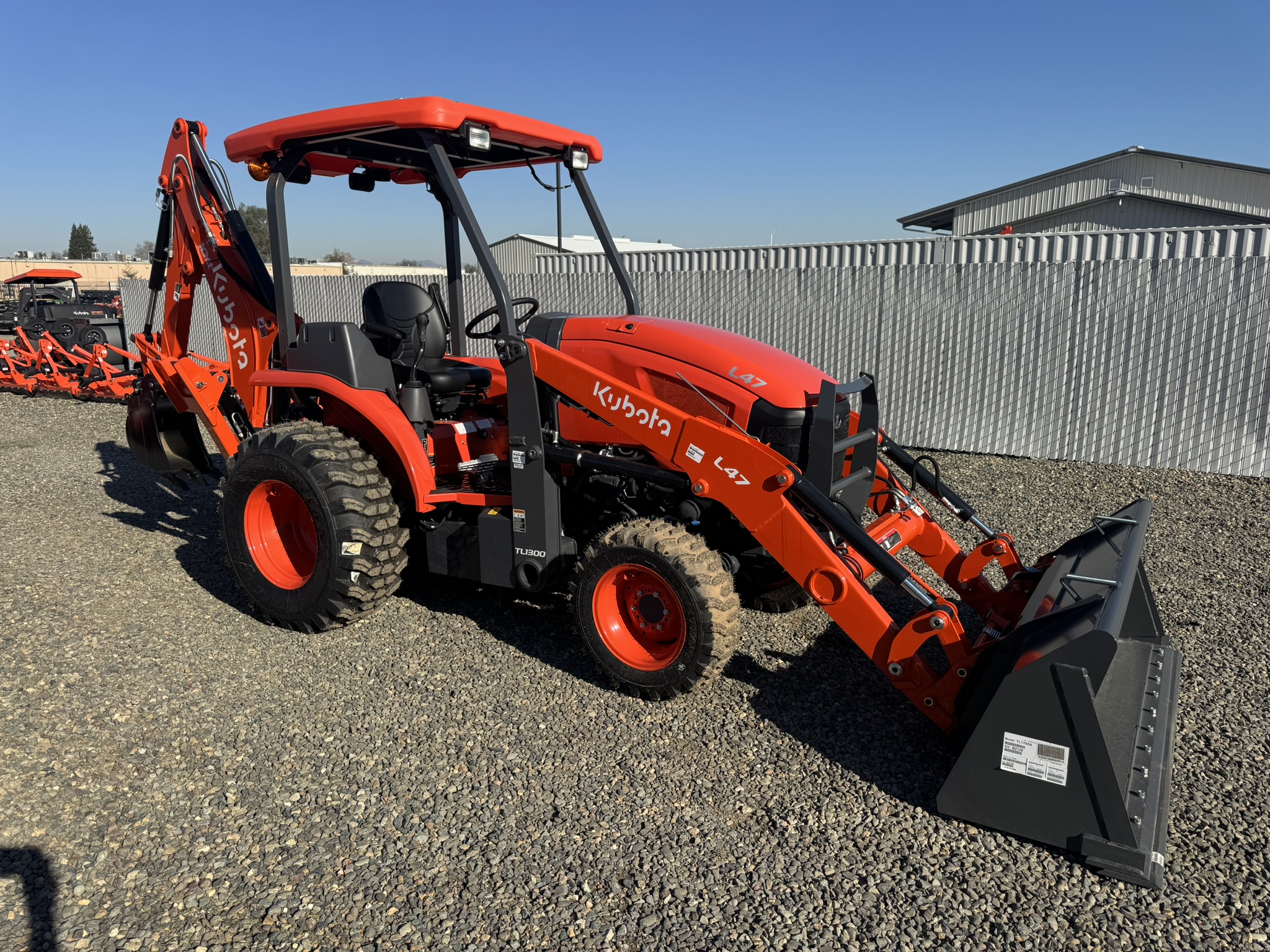 Kubota L47TLB - 47.1 HP Tractor Loader Backhoe - 12976 - Nor Cal